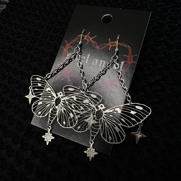 sparkling butterfly dangles